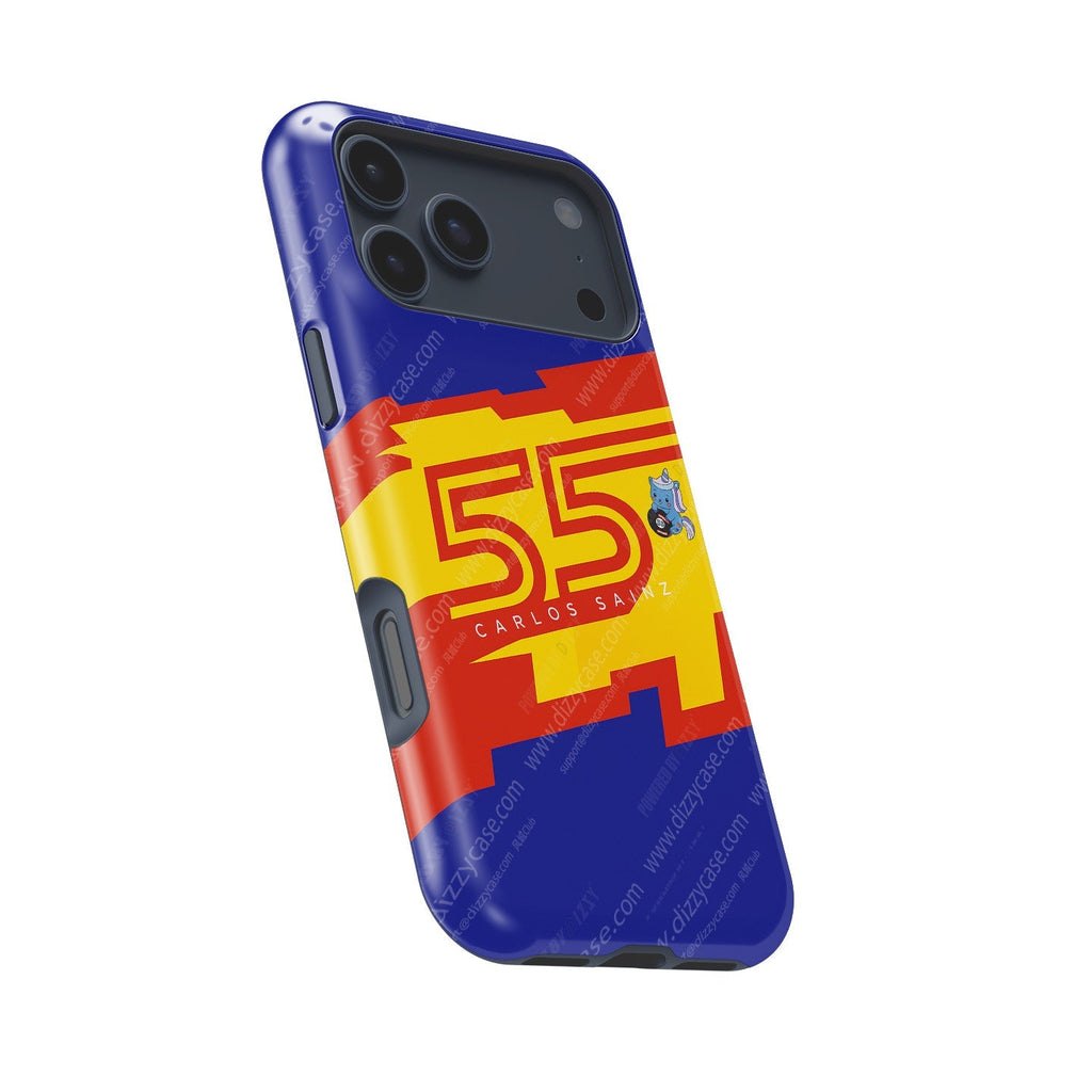 Carlos Sainz 2025 Williams Helmet Edition Phone Case ?¡ìC Spanish Spirit Design for iPhone