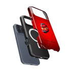Esteban Ocon 2025 Helmet Phone Case ?¡ìC Bold Red Tribute for iPhone (Haas Edition)