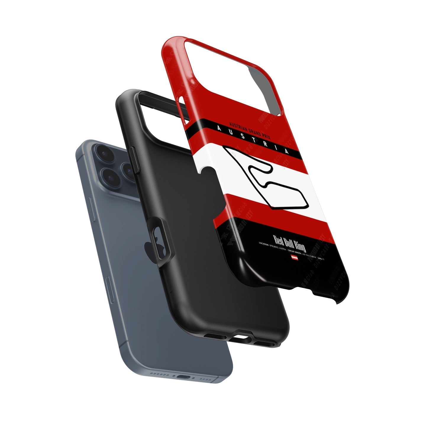 Austria GP iPhone Case ?¡ìC Red Bull Ring Track Map Design