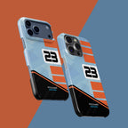 Williams Gulf Livery Alex Albon Phone Case: Bold Racing Style