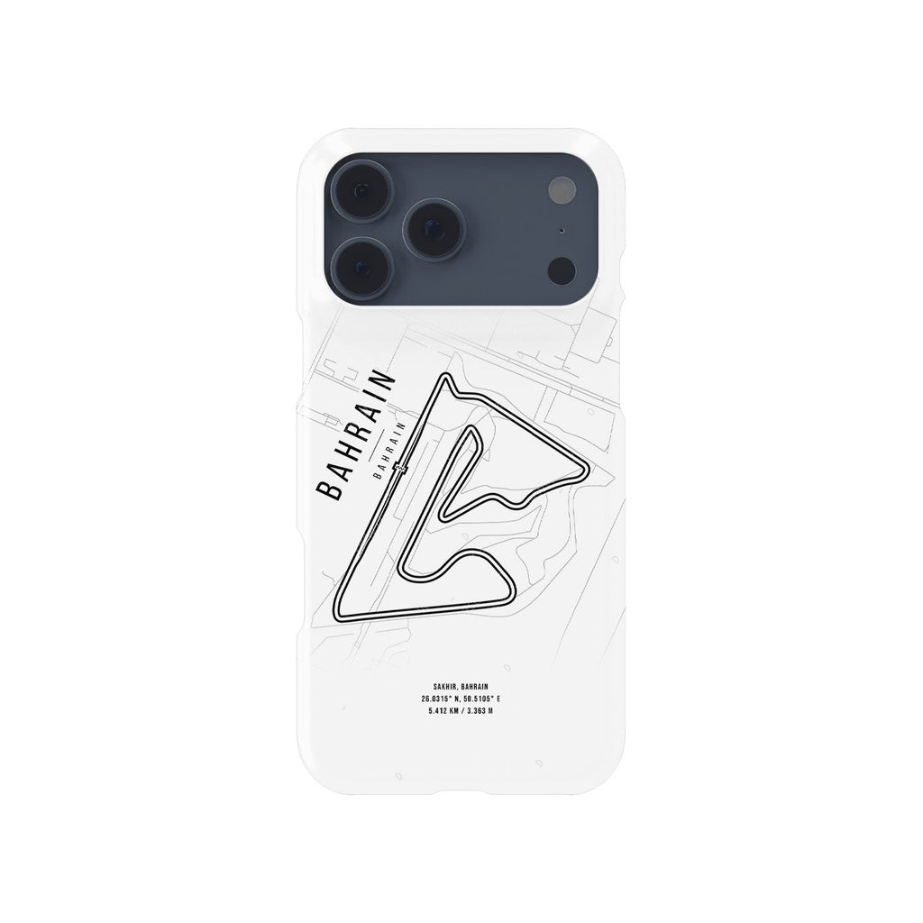 Bahrain Formula 1 Map Snap Case for iPhone - Sleek & Stylish