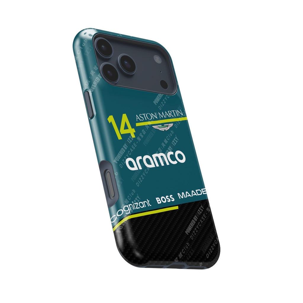 Fernando Alonso AMR25 FA14 Phone Case ?¡ìC F1 Livery Edition (iPhone Series)