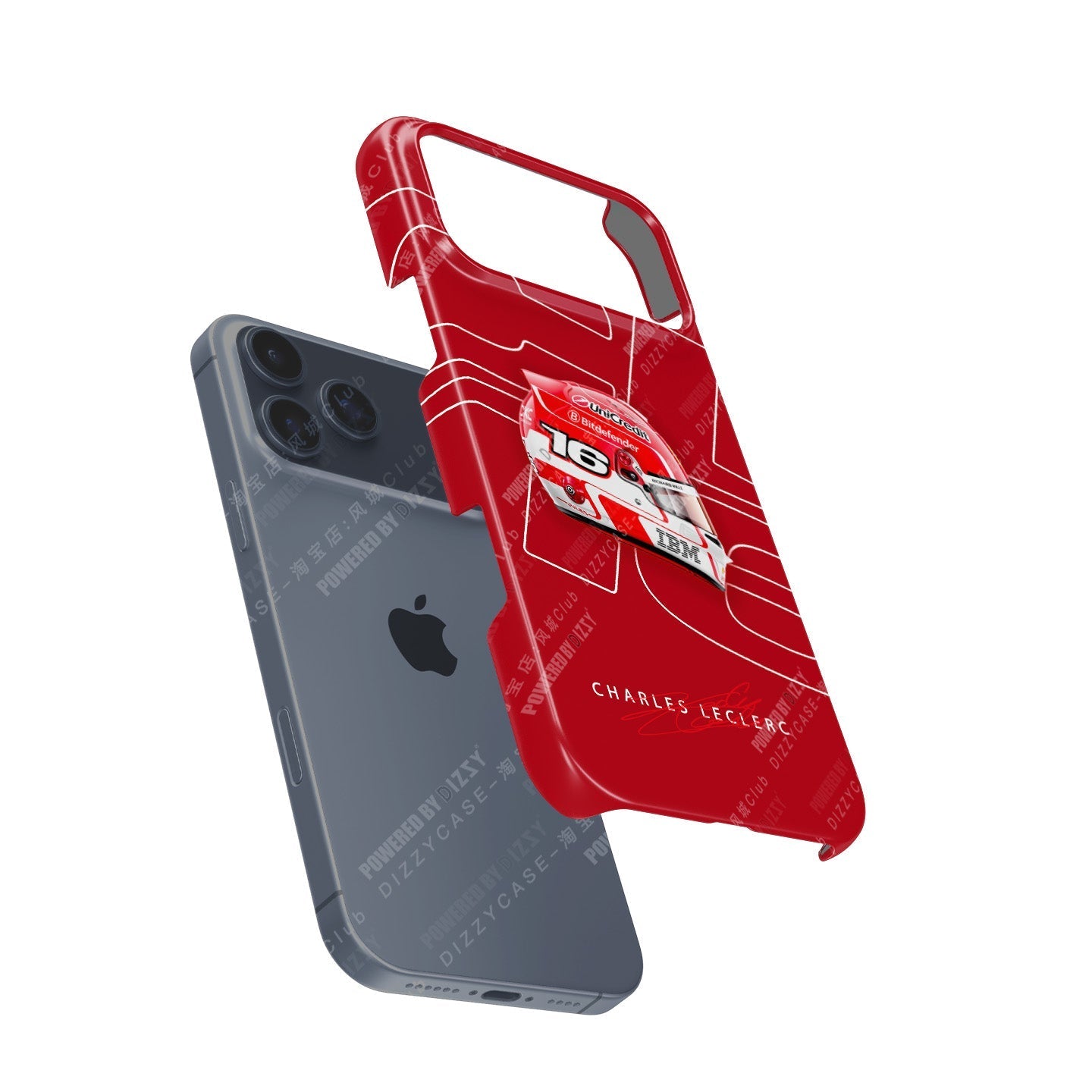 Charles Leclerc 2025 Ferrari Helmet Livery F1 Phone Case ?¡ìC CL16 Edition