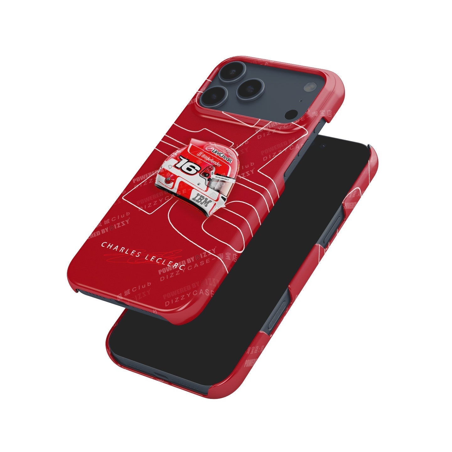 Charles Leclerc 2025 Ferrari Helmet Livery F1 Phone Case ?¡ìC CL16 Edition