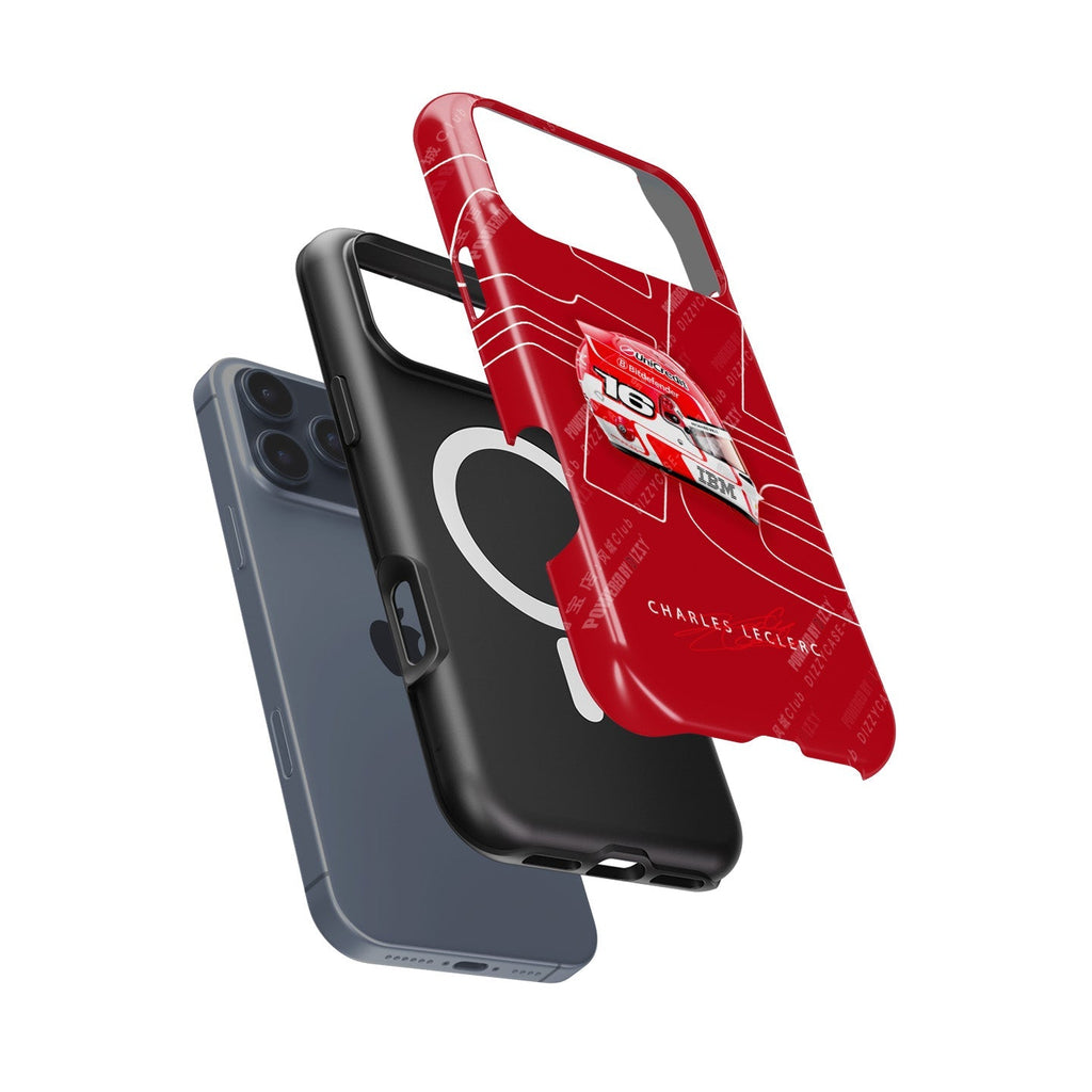 Charles Leclerc 2025 Ferrari Helmet Livery F1 Phone Case ?¡ìC CL16 Edition