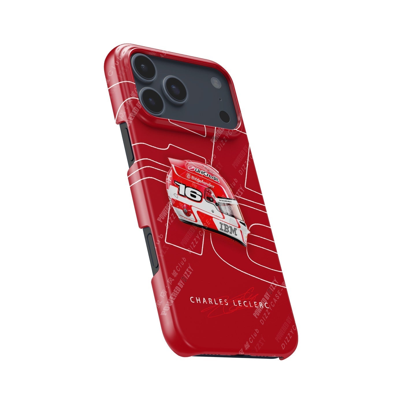 Charles Leclerc 2025 Ferrari Helmet Livery F1 Phone Case ?¡ìC CL16 Edition