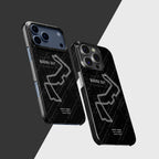 Marina Bay F1 Track Map Grand Prix - iPhone Case