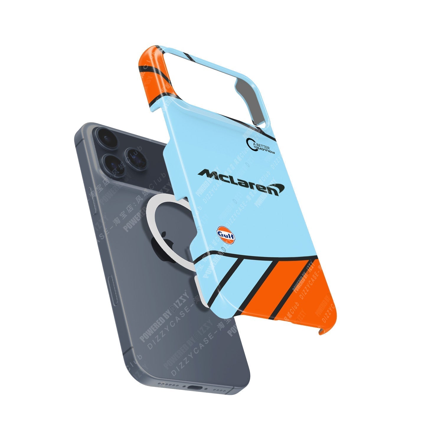 McLaren MCL35M Gulf Livery Monaco 2021 Phone Case