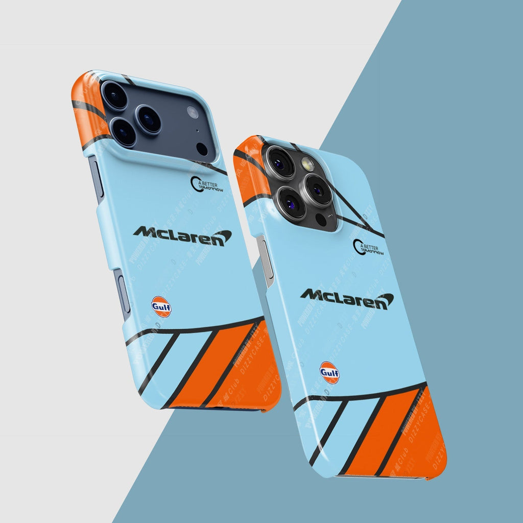 McLaren MCL35M Gulf Livery Monaco 2021 Phone Case