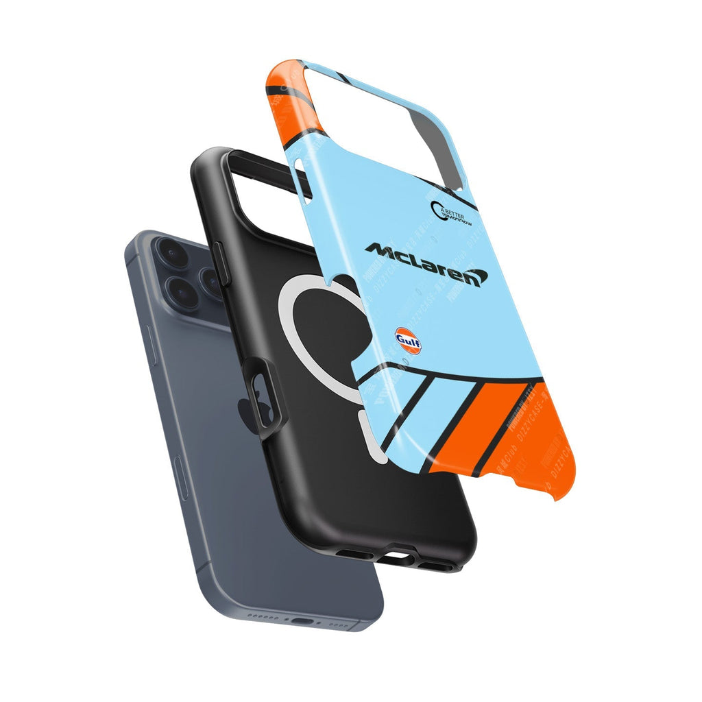 McLaren MCL35M Gulf Livery Monaco 2021 Phone Case