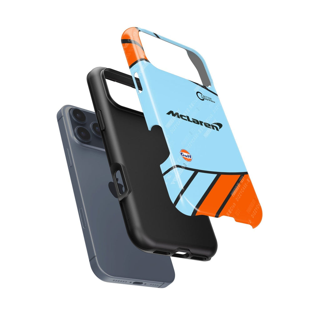 McLaren MCL35M Gulf Livery Monaco 2021 Phone Case