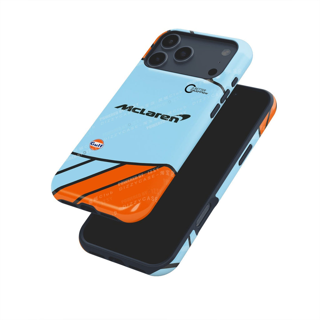 McLaren MCL35M Gulf Livery Monaco 2021 Phone Case