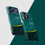 Aston Martin AMR24 F1 Phone Case: Stroll & Alonso Edition