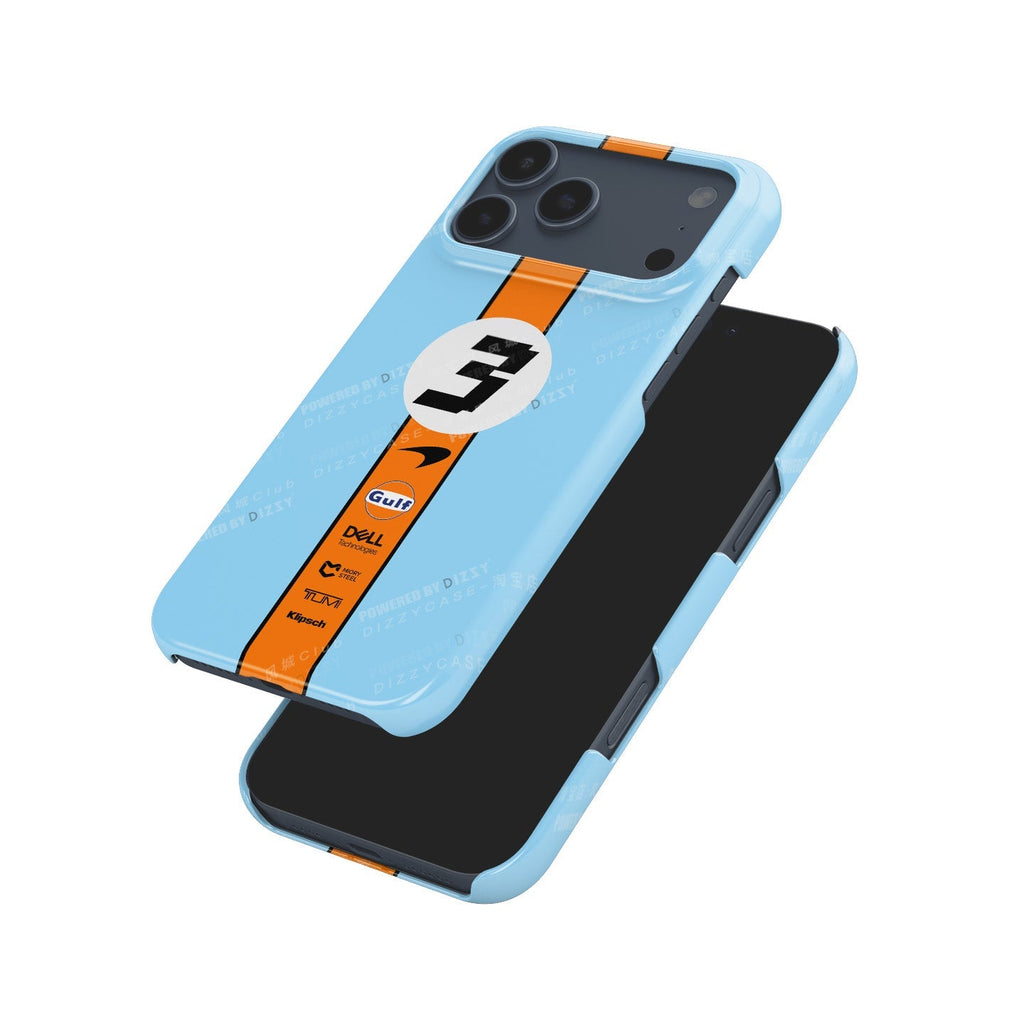 Daniel Ricciardo 2022 iPhone Case - McLaren Gulf Livery