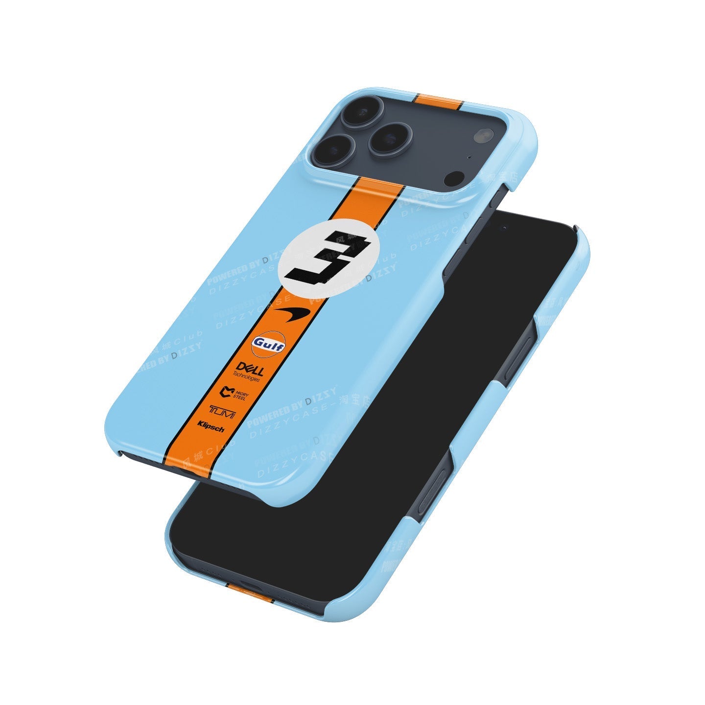 Daniel Ricciardo 2022 iPhone Case - McLaren Gulf Livery