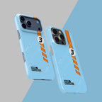 Iconic Racing Legacy: Daniel Ricciardo Gulf Livery iPhone Case