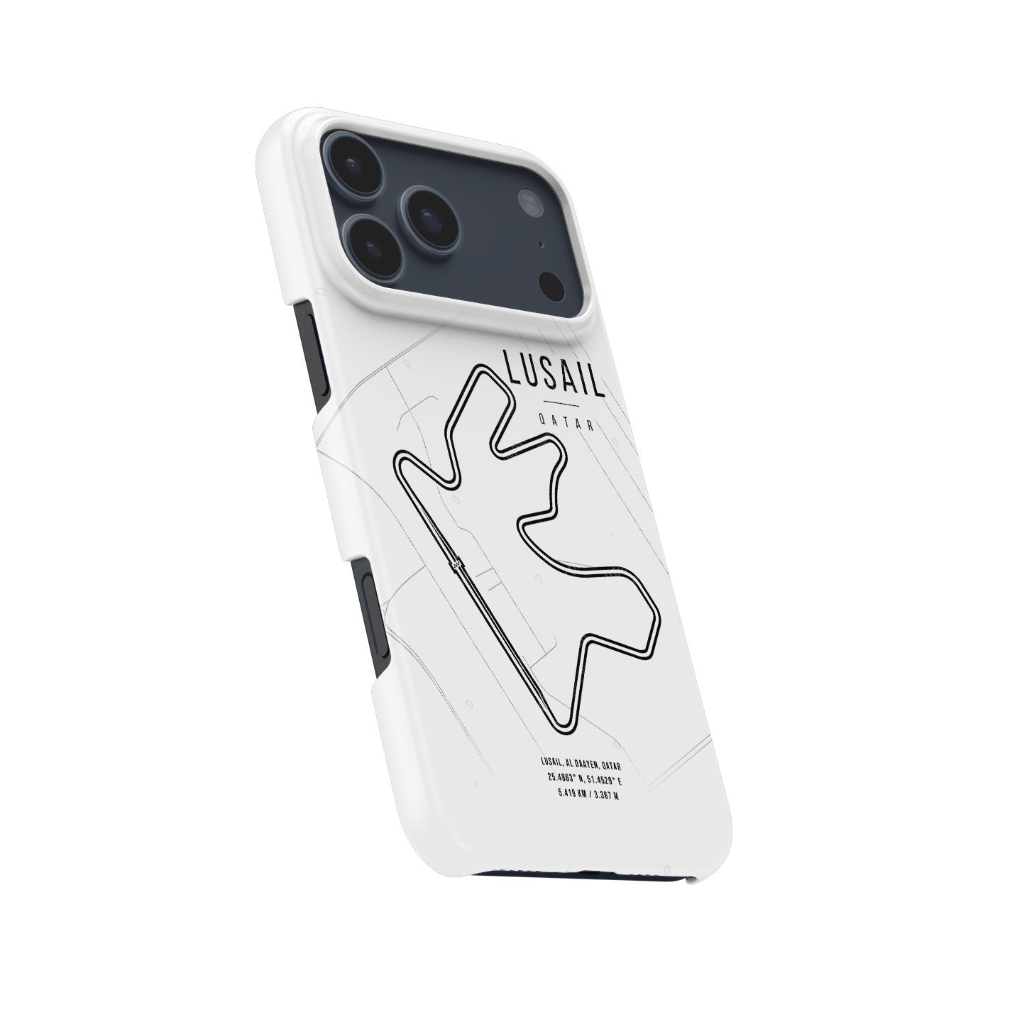 Lusail F1 iPhone Case ?¡ìC Legendary Track Map Design