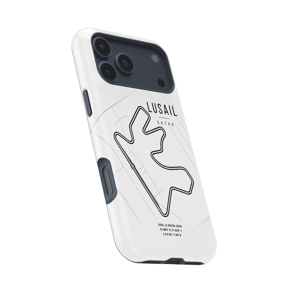 Lusail F1 iPhone Case ?¡ìC Legendary Track Map Design