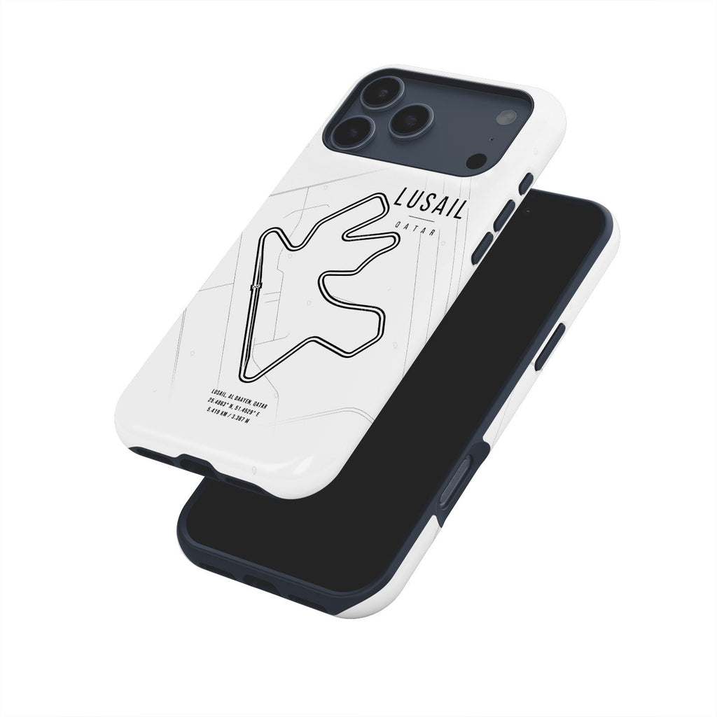 Lusail F1 iPhone Case ?¡ìC Legendary Track Map Design