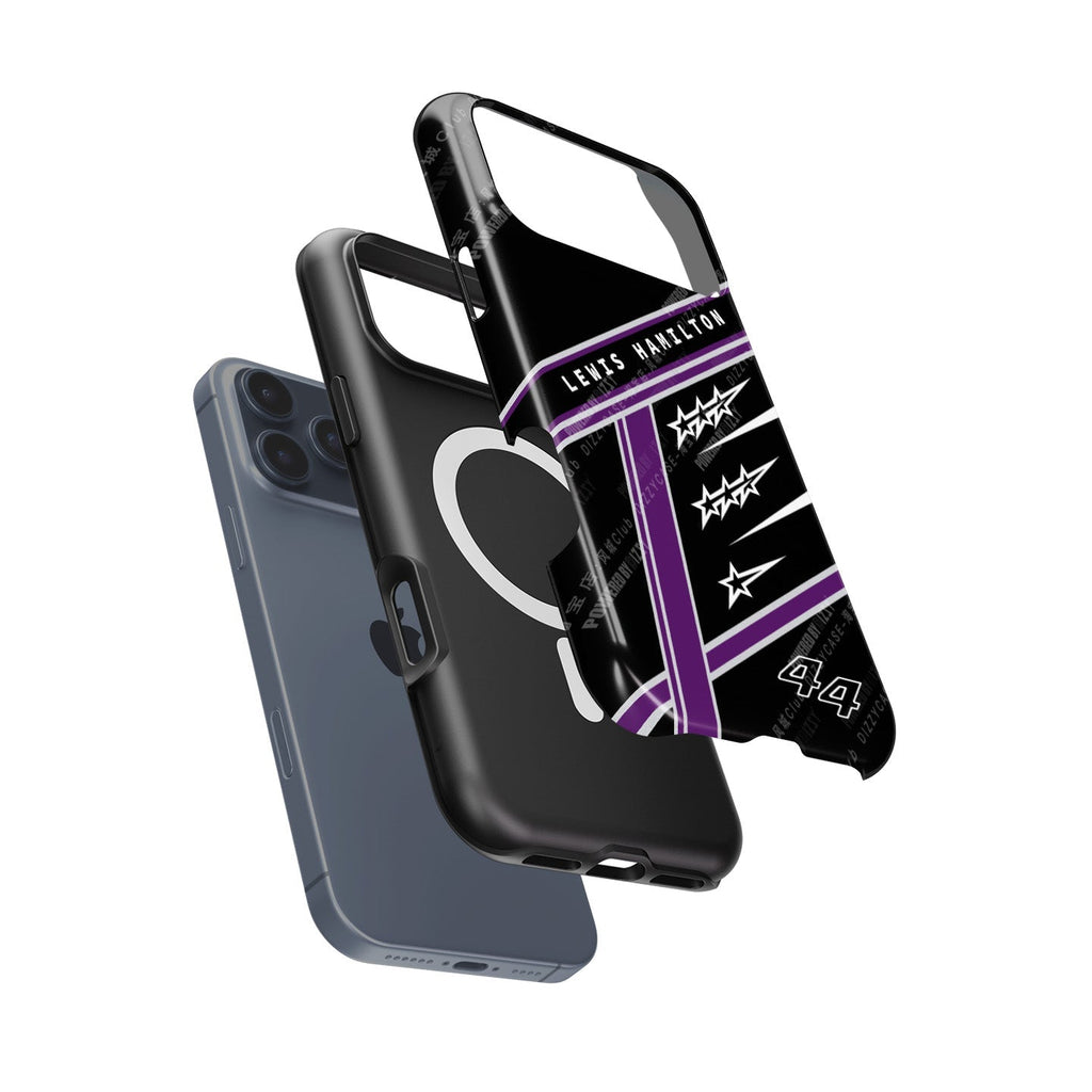 Lewis Hamilton 7 World Titles iPhone Case - Seven Crowns Helmet Design