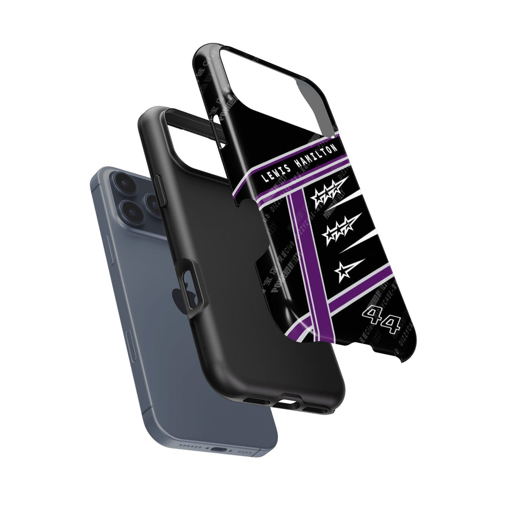 Lewis Hamilton 7 World Titles iPhone Case - Seven Crowns Helmet Design