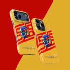 Carlos Sainz 2025 Helmet Tribute Phone Case ?¡ìC Red & Yellow 55 Design for iPhone