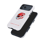 Charles Leclerc 2025 Helmet Phone Case ?¡ìC Official Ferrari Red & White Tribute for iPhone
