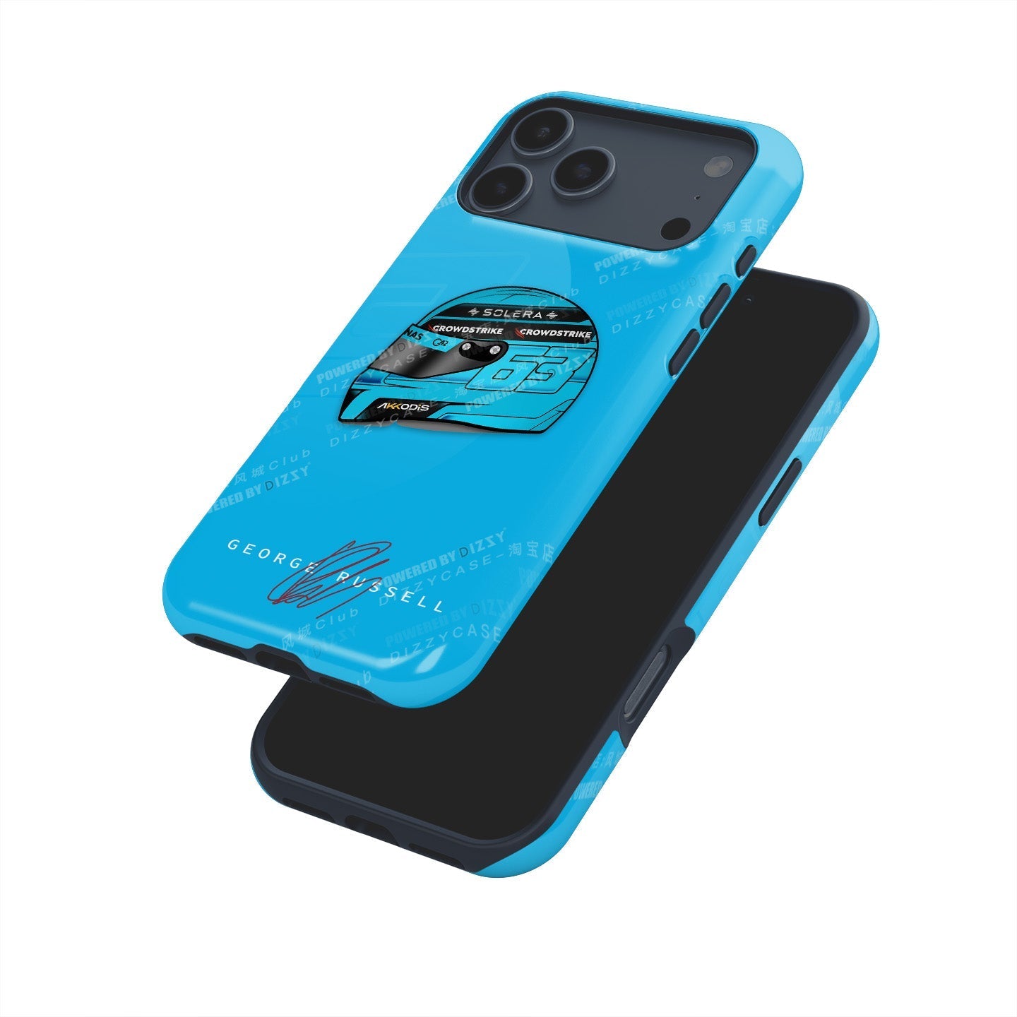 George Russell 2024 Helmet Design Phone Case