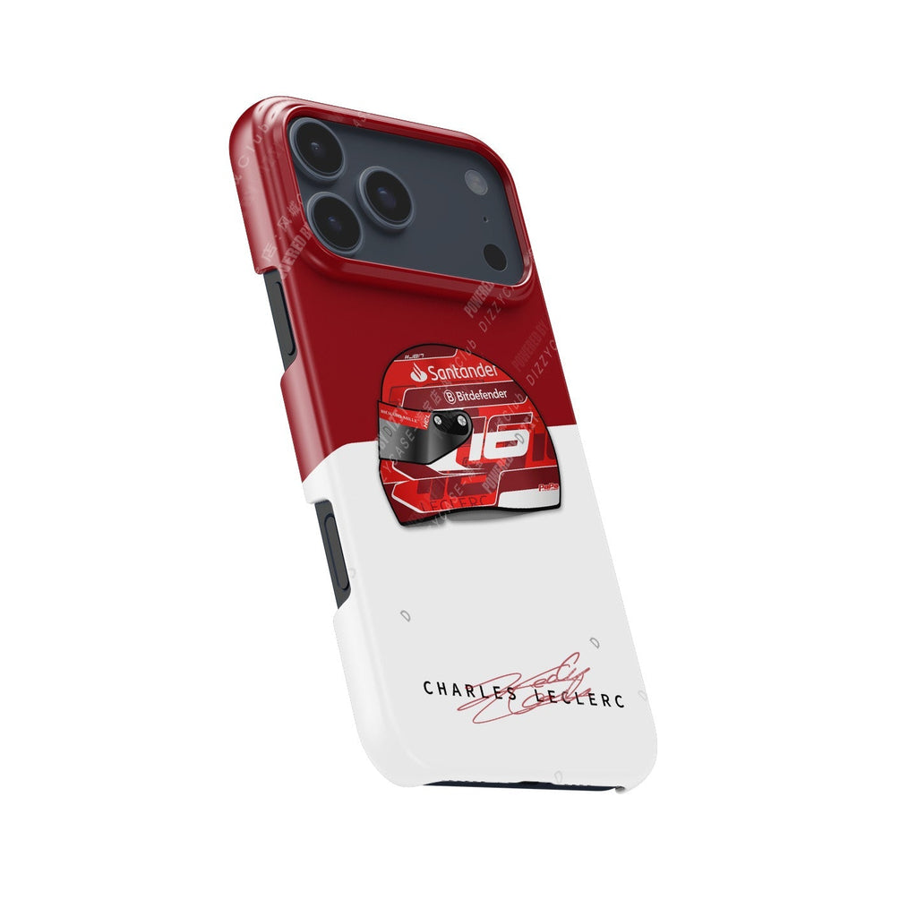 Feel the Speed: Charles Leclerc 2024 Grand Prix Helmet Phone Case
