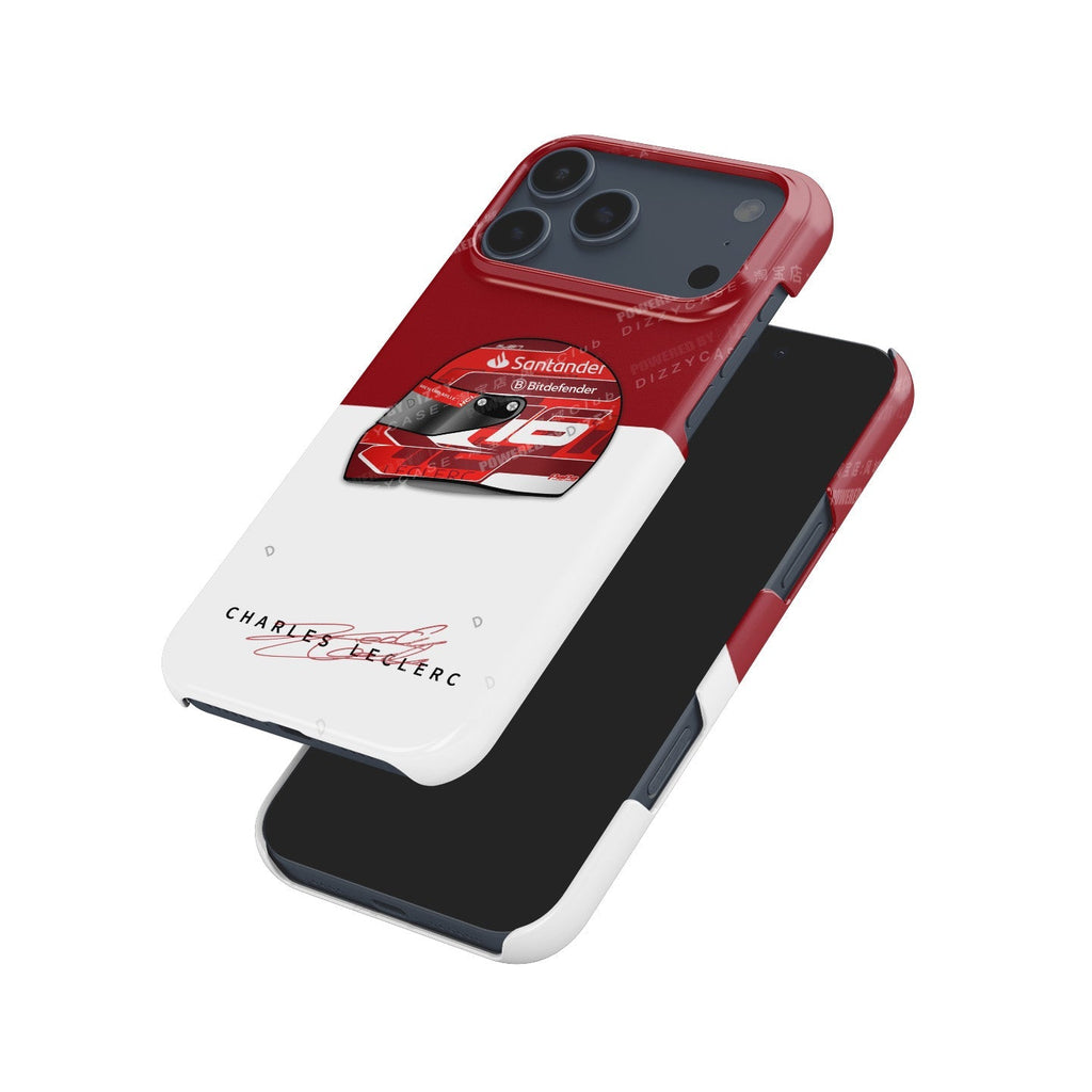 Feel the Speed: Charles Leclerc 2024 Grand Prix Helmet Phone Case