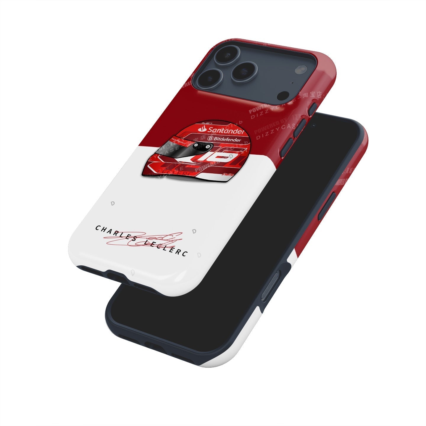 Feel the Speed: Charles Leclerc 2024 Grand Prix Helmet Phone Case
