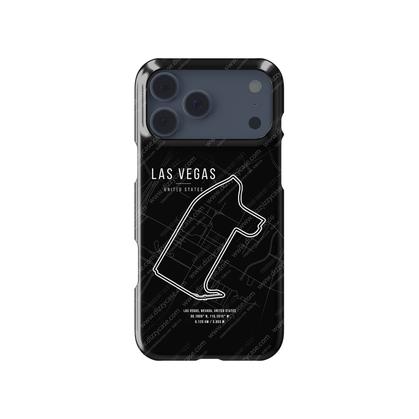 Las Vegas F1 Track Map Grand Prix - iPhone Case