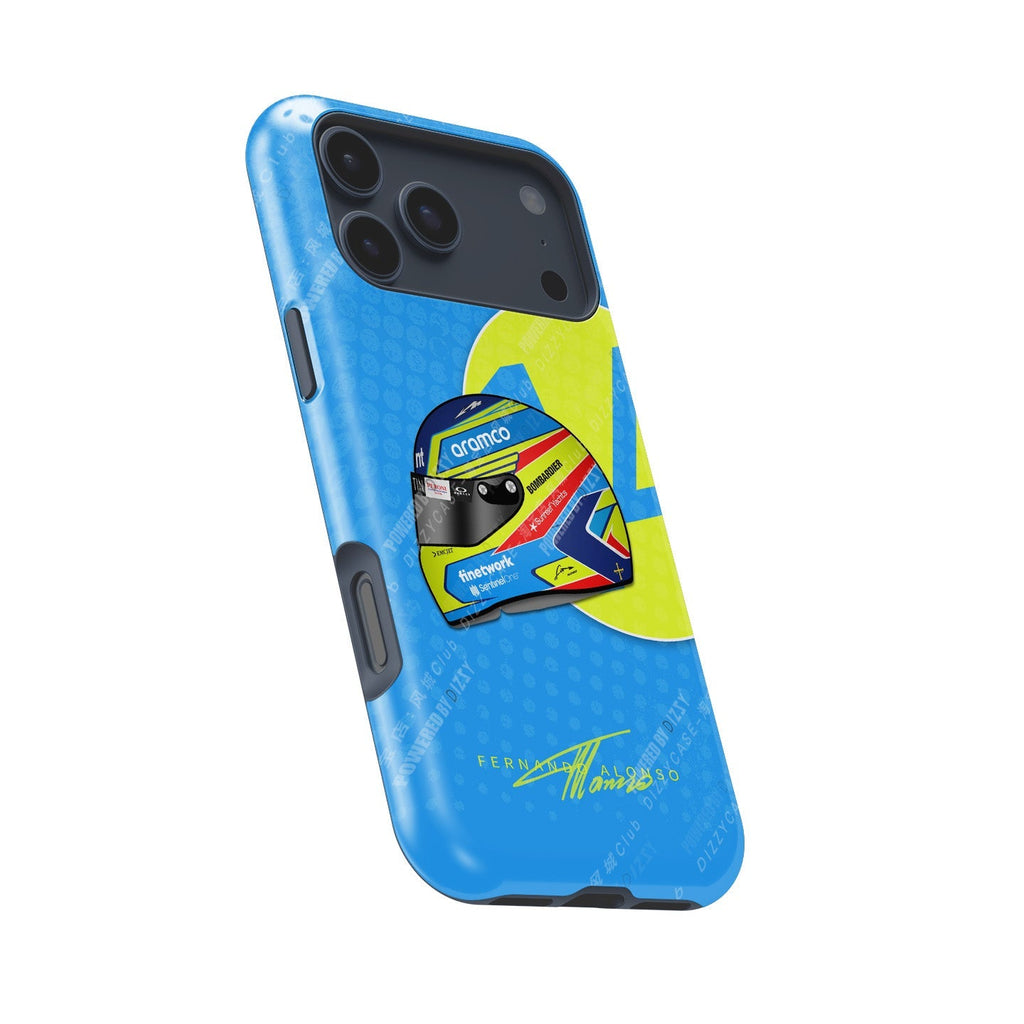 Fernando Alonso 2023 Helmet Phone Case ?¡ìC Celebrate Racing Legend