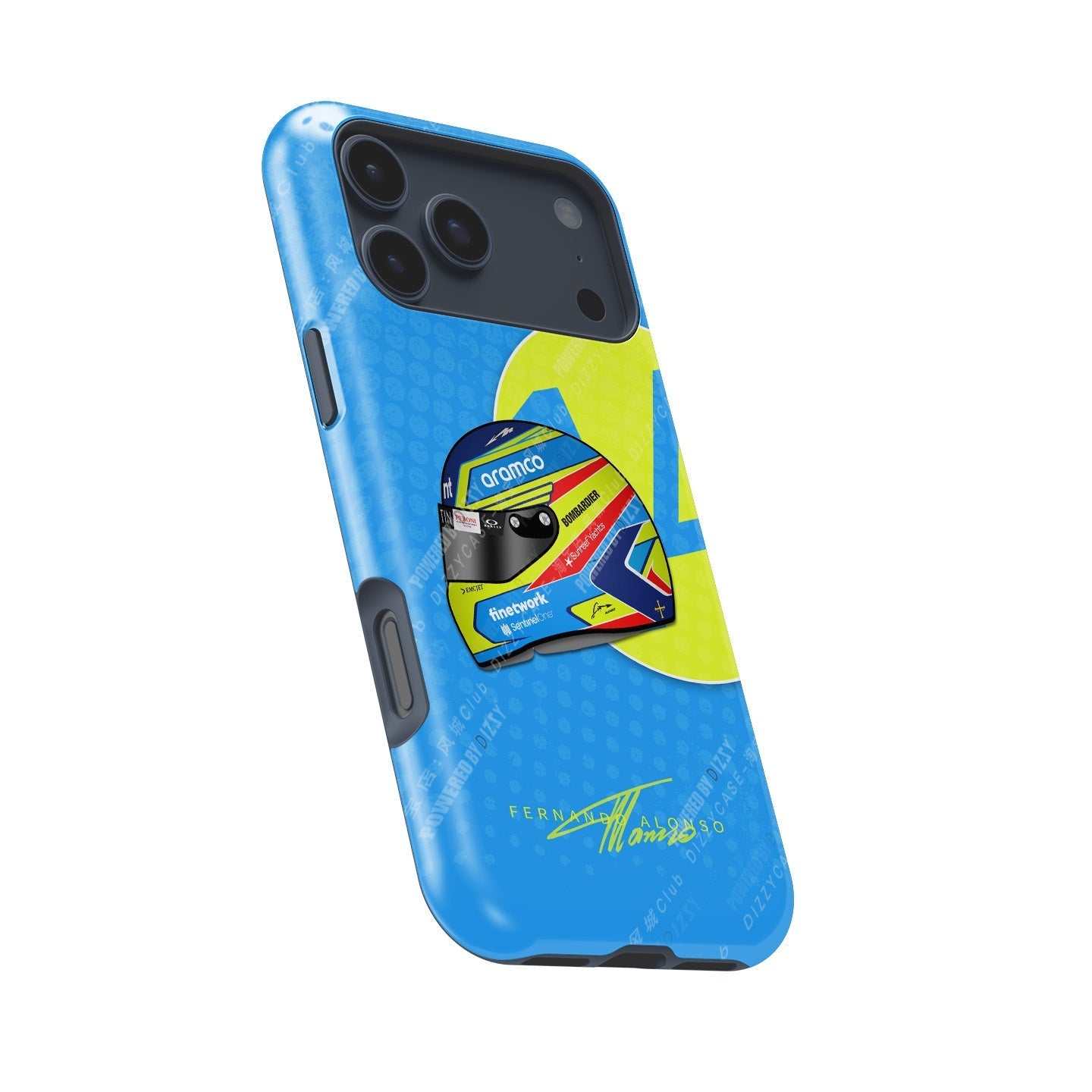 Fernando Alonso 2023 Helmet Phone Case ?¡ìC Celebrate Racing Legend