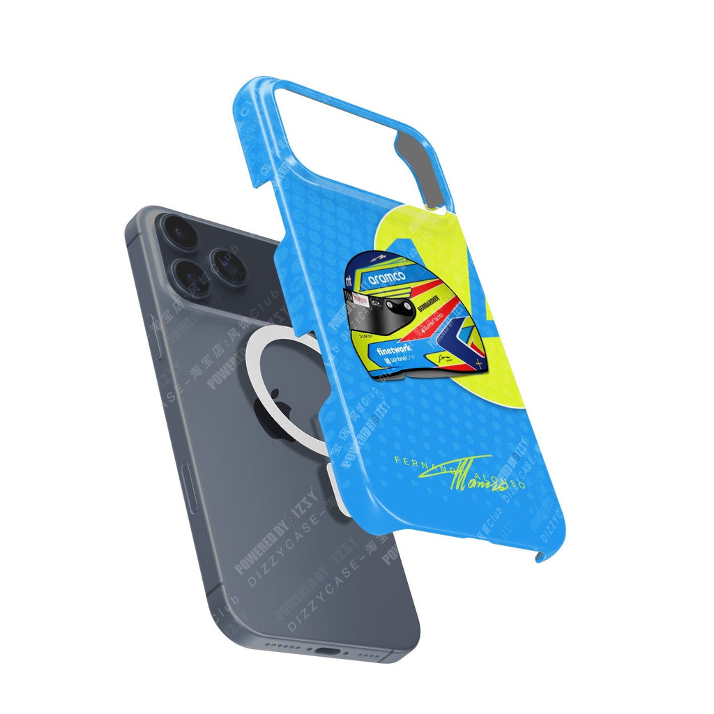 Fernando Alonso 2023 Helmet Phone Case ?¡ìC Celebrate Racing Legend