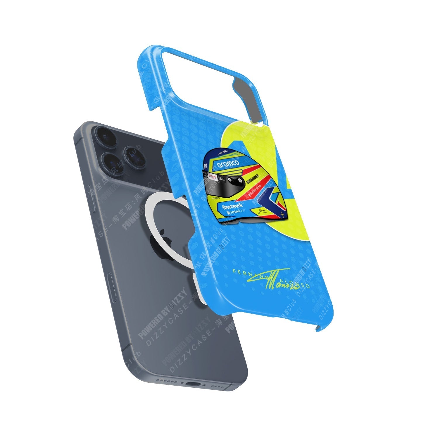 Fernando Alonso 2023 Helmet Phone Case ?¡ìC Celebrate Racing Legend