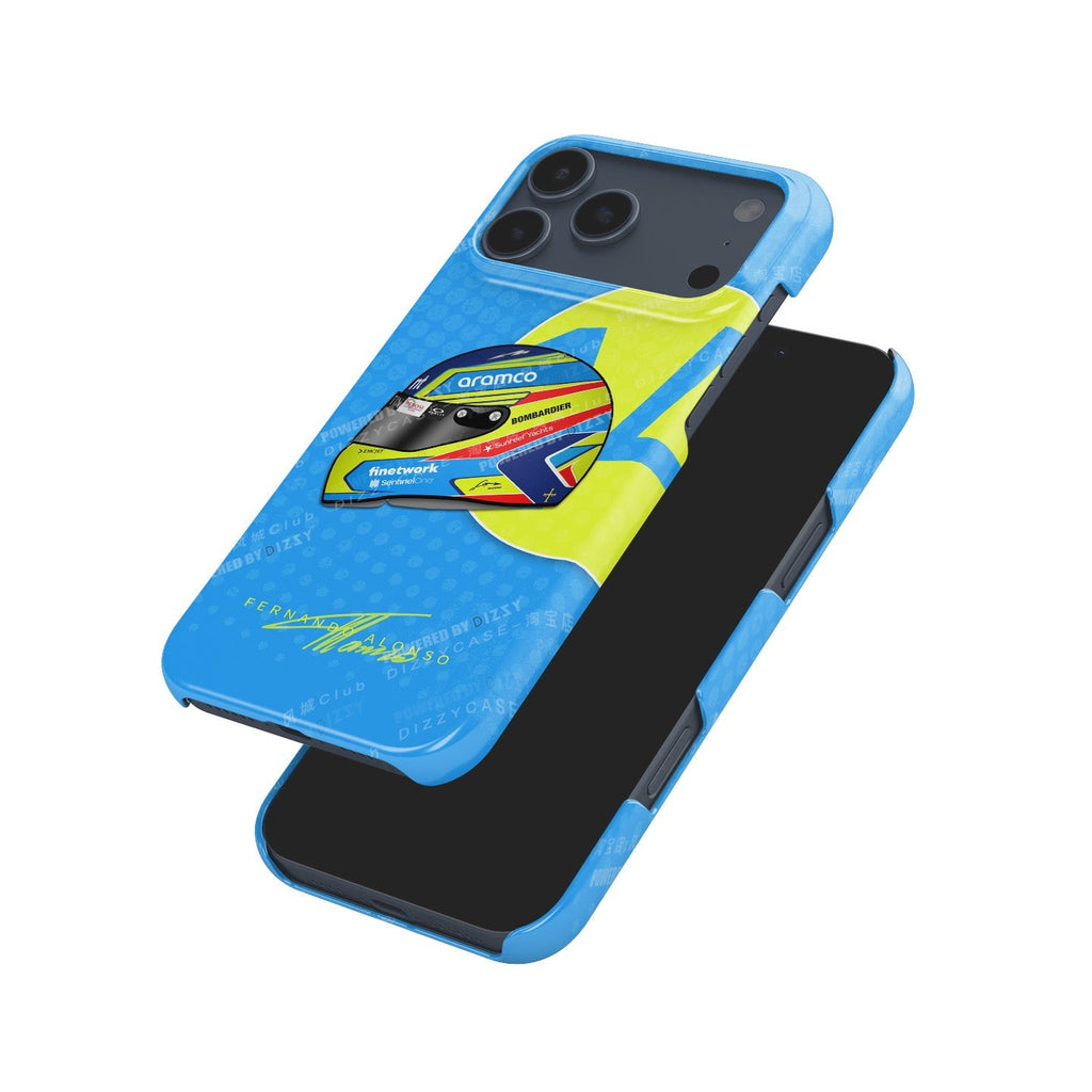 Fernando Alonso 2023 Helmet Phone Case ?¡ìC Celebrate Racing Legend