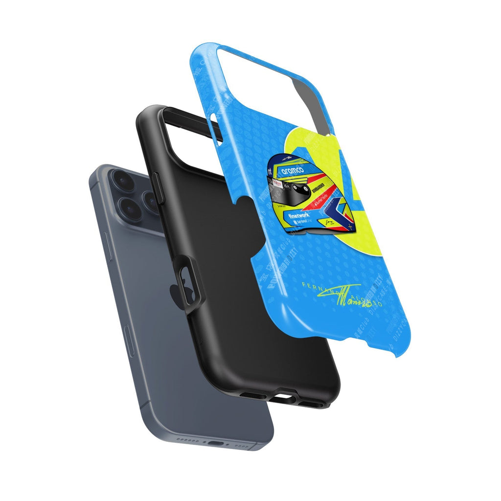 Fernando Alonso 2023 Helmet Phone Case ?¡ìC Celebrate Racing Legend
