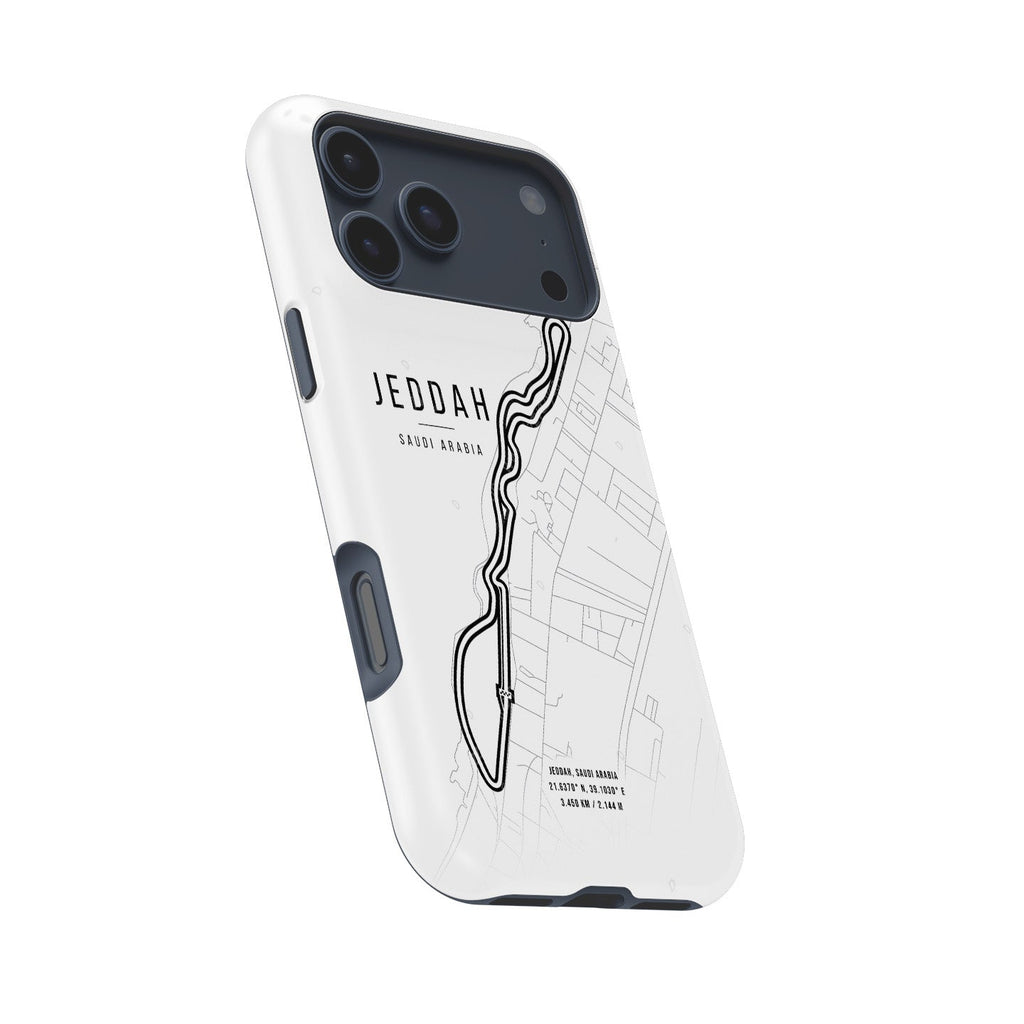 Jeddah F1 Track Map Grand Prix - iPhone Case