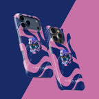 Alex Albon 2025 Helmet Tribute Phone Case ?¡ìC Bold Pink & Navy Design for iPhone