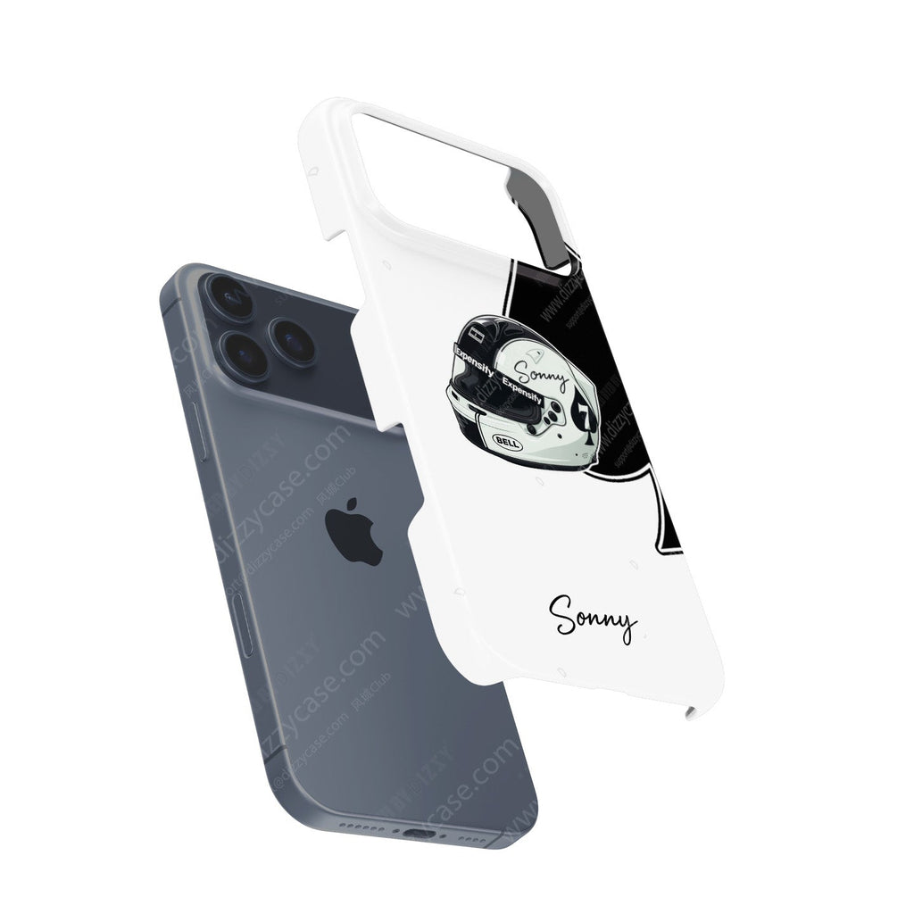 Sonny Hayes ???F1: The Movie??¨¤ Helmet Edition Phone Case ?¡ìC Tribute Design for iPhone