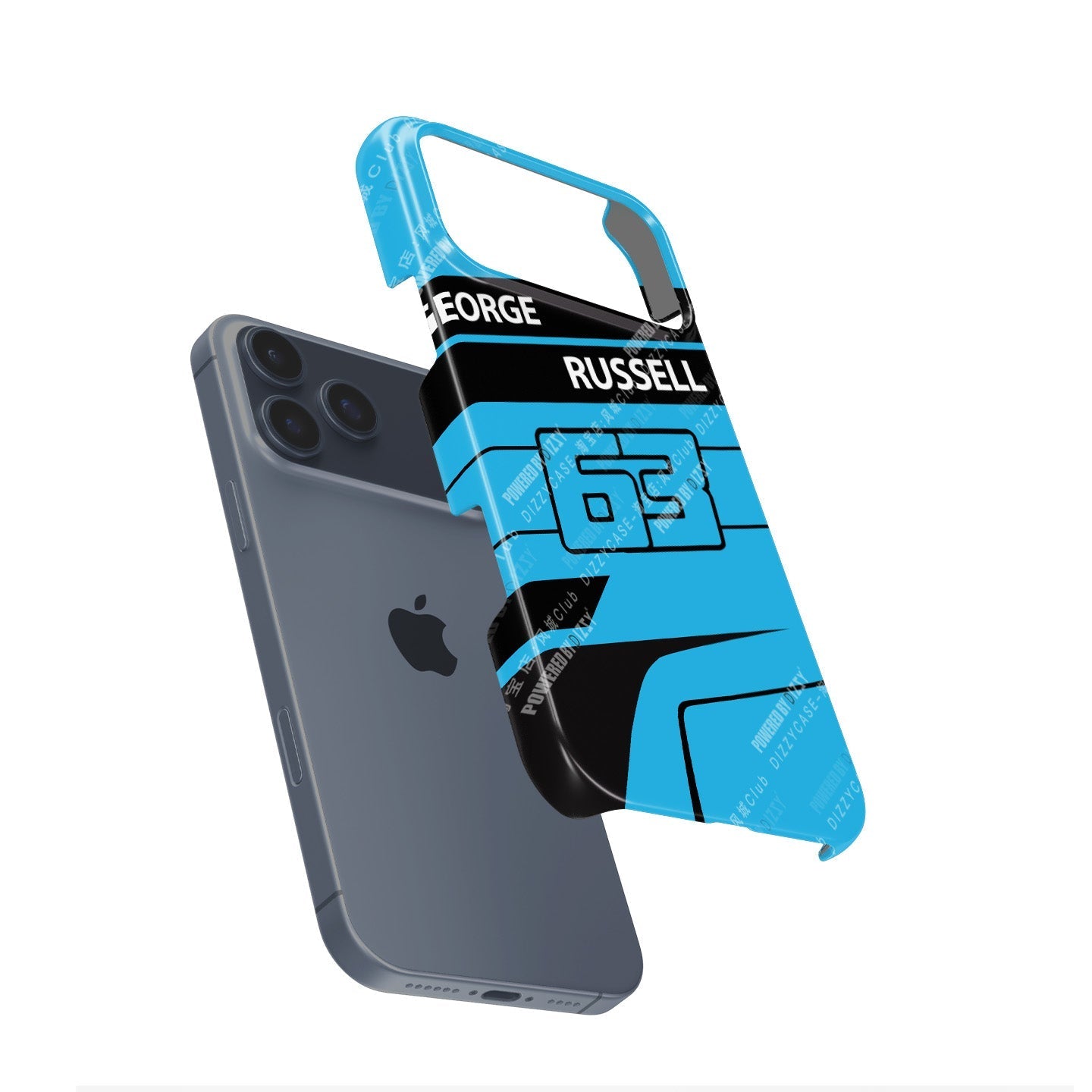 George Russell 2025 F1 Helmet Livery Phone Case ?¡ìC Racing Number 63 Edition