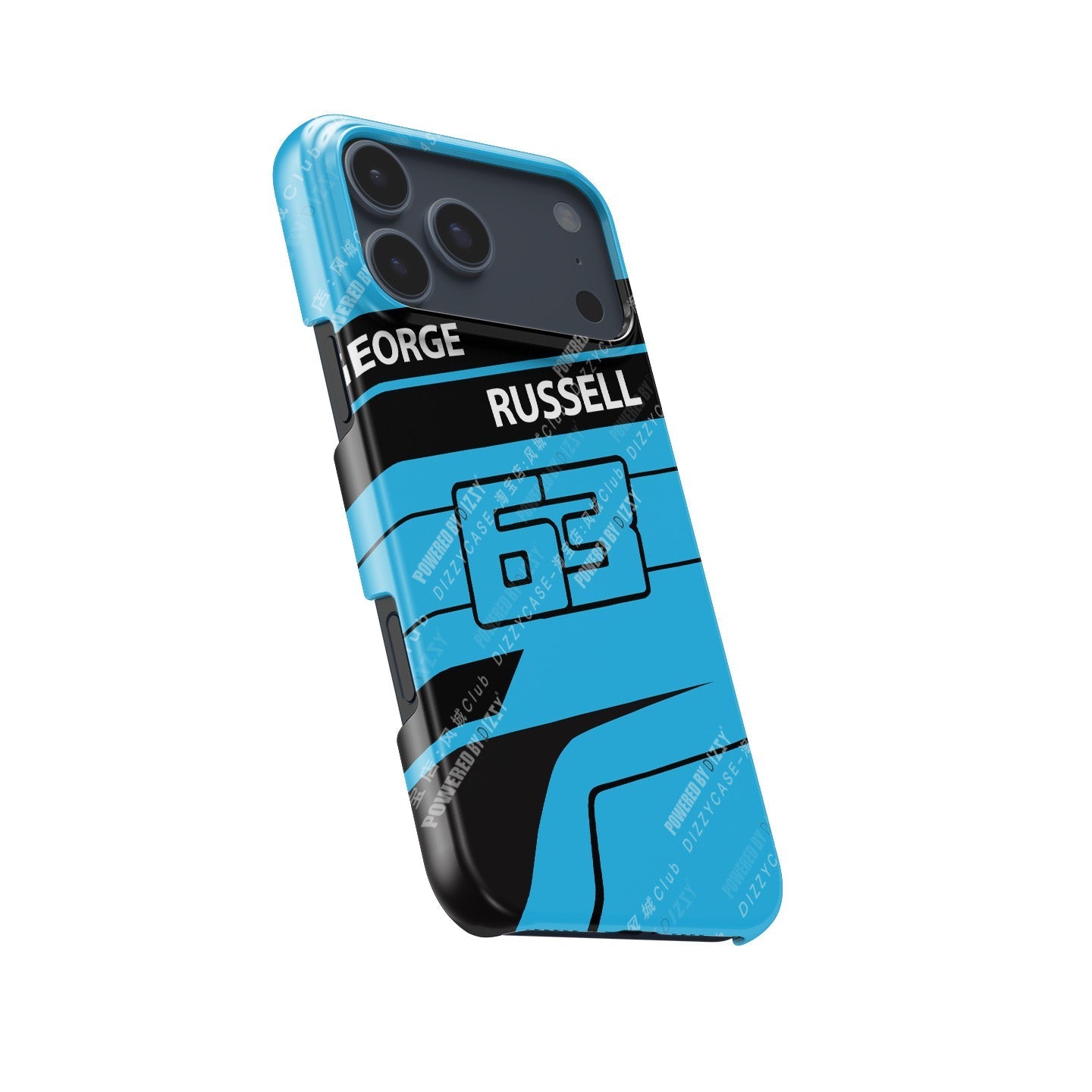 George Russell 2025 F1 Helmet Livery Phone Case ?¡ìC Racing Number 63 Edition