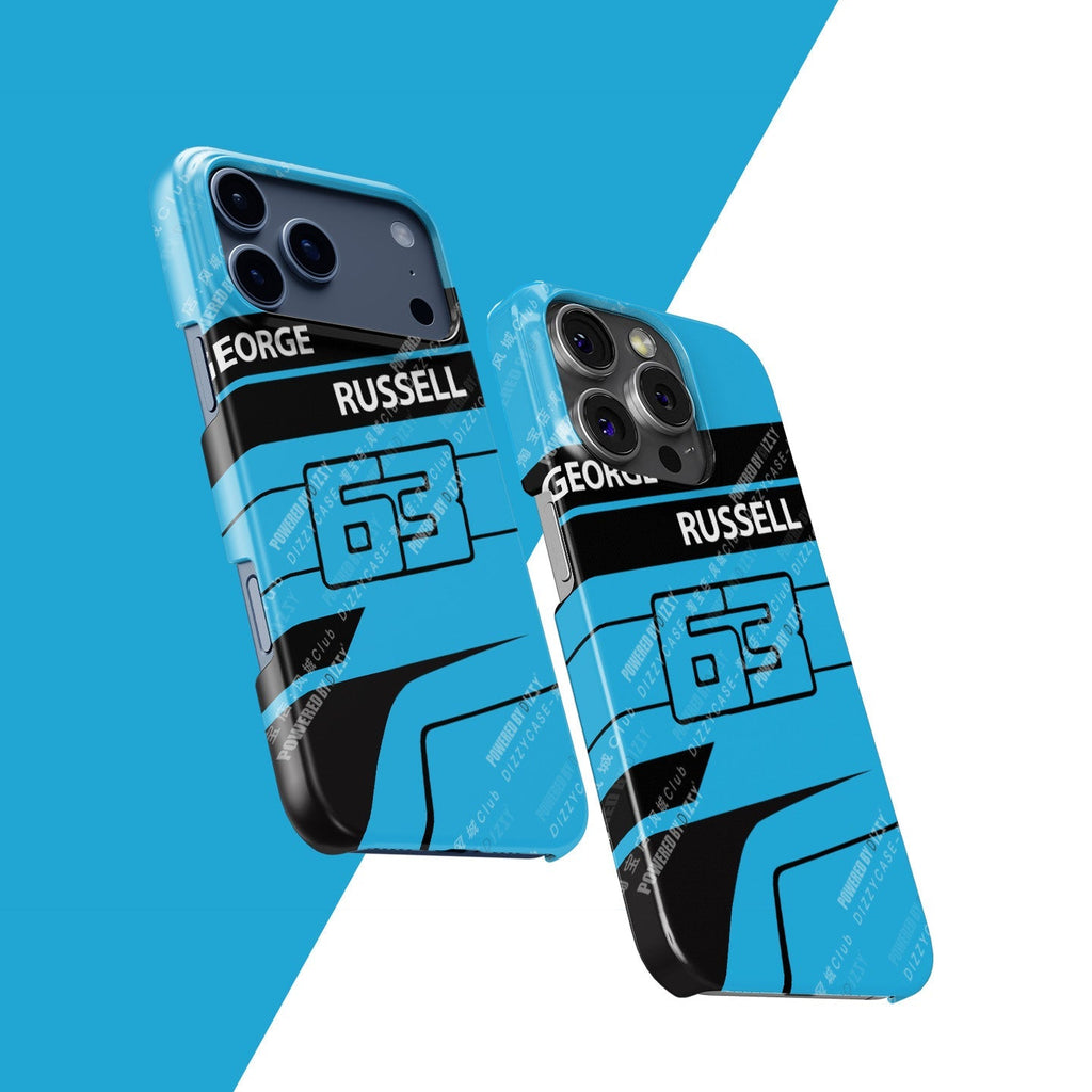 George Russell 2025 F1 Helmet Livery Phone Case ?¡ìC Racing Number 63 Edition