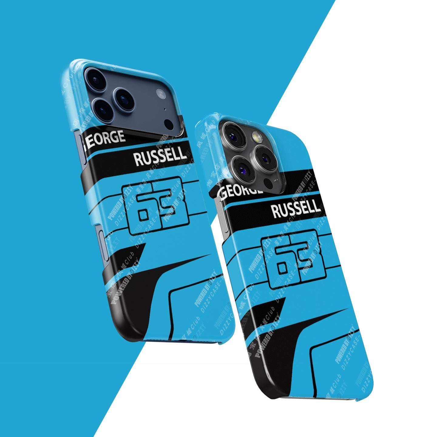 George Russell 2025 F1 Helmet Livery Phone Case ?¡ìC Racing Number 63 Edition