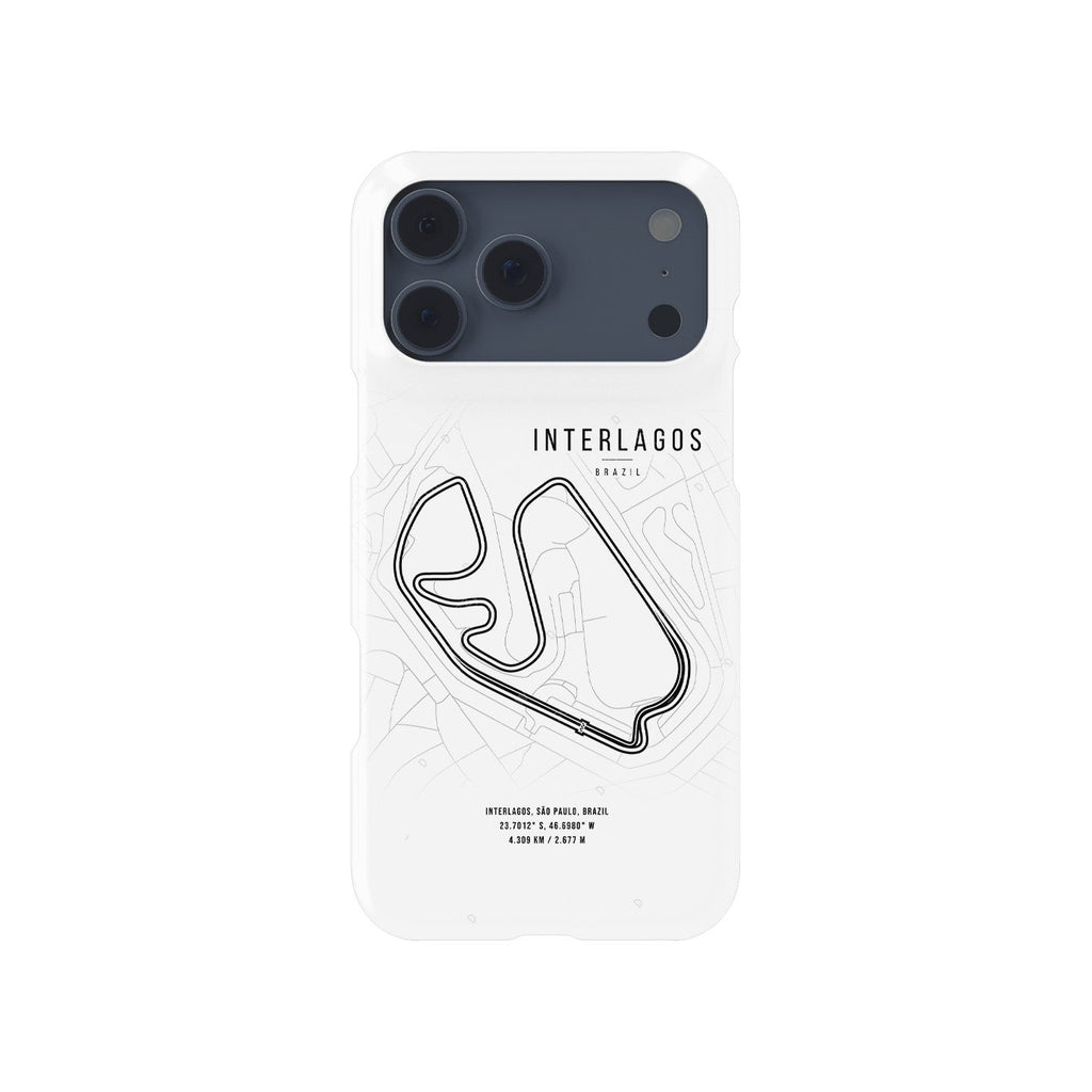 Interlagos F1 Track Map Grand Prix - iPhone Case