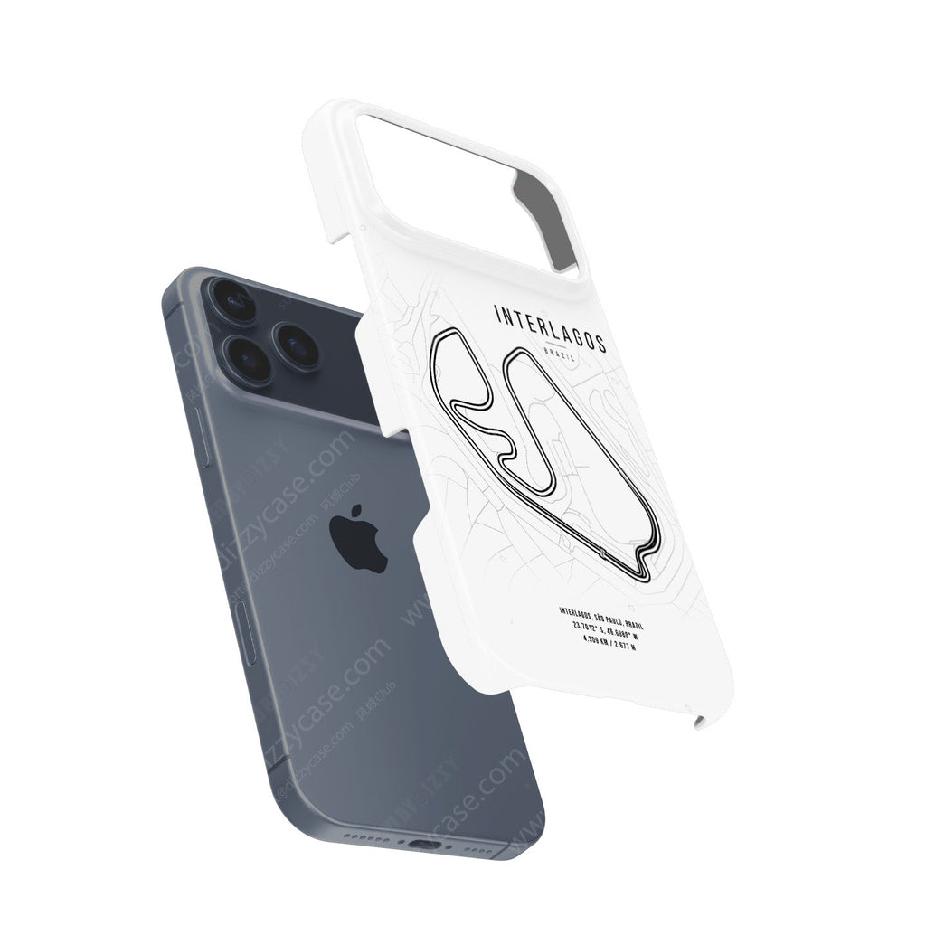 Interlagos F1 Track Map Grand Prix - iPhone Case