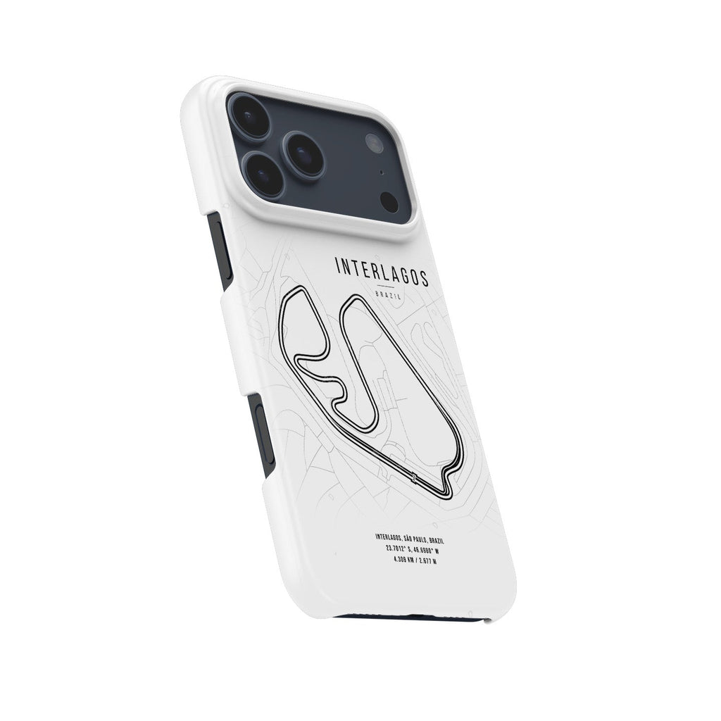 Interlagos F1 Track Map Grand Prix - iPhone Case