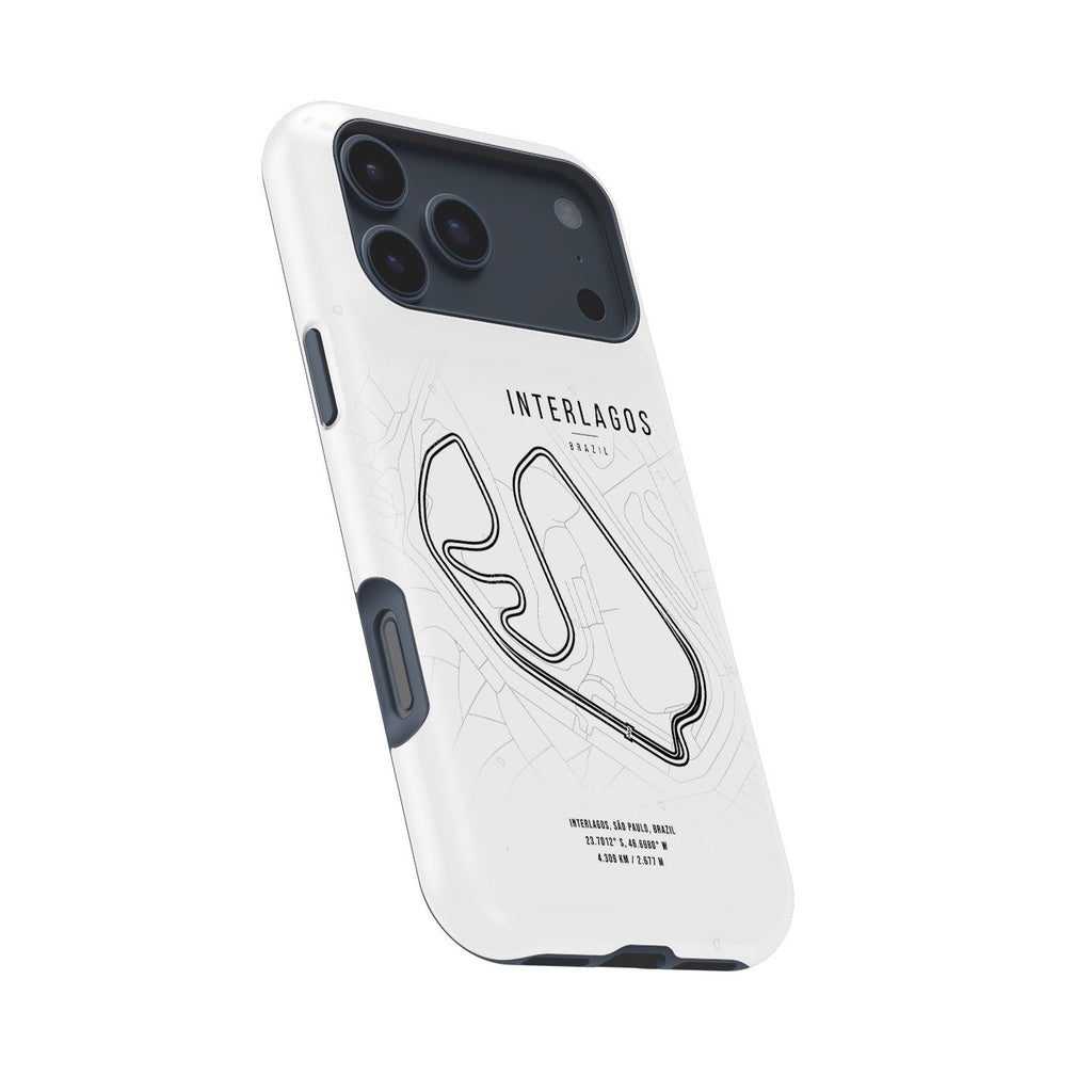 Interlagos F1 Track Map Grand Prix - iPhone Case