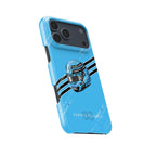George Russell 2025 Helmet Phone Case ?¡ìC Light Blue Tribute for iPhone (Mercedes Edition)